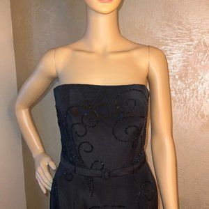 Claire's Collection Black evening gown with sequins, size 8-10